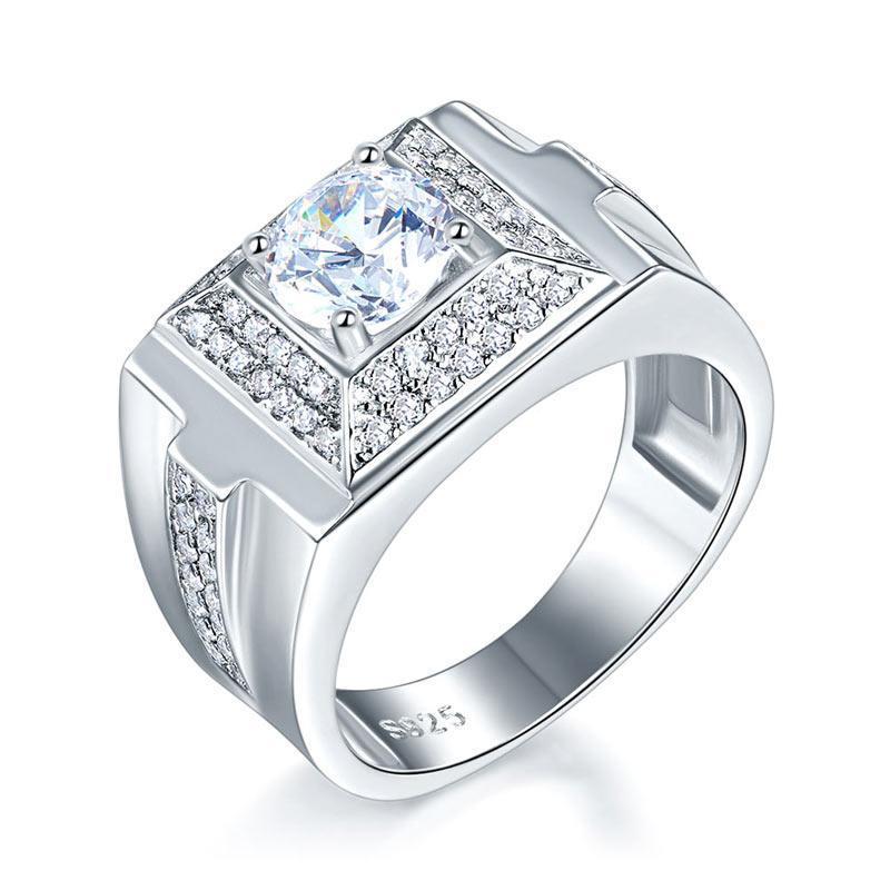 1 Carat Men's Wedding Band Ring