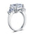 Cushion Cut Created Diamante 4 Carat Ring